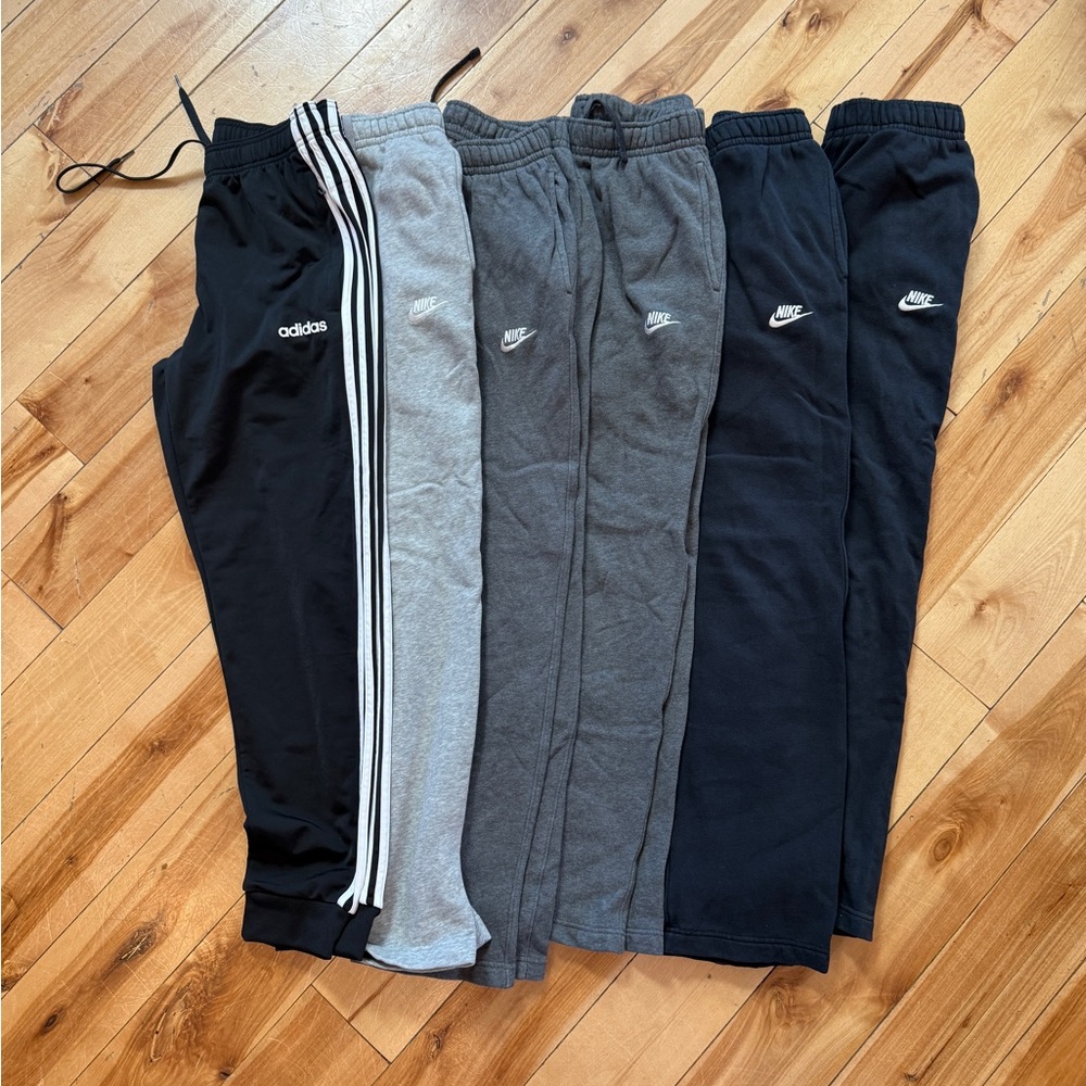 Lot of 6 Men’s Size Medium Athletic Pants Nike & Adidas